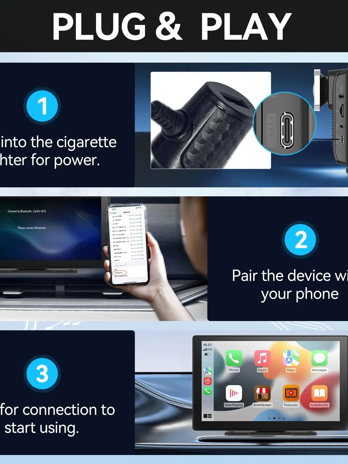 Pantalla Universal con CarPlay™